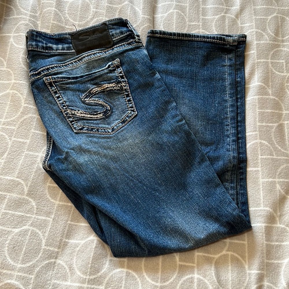 Aiko Capri Dark Wash Capri